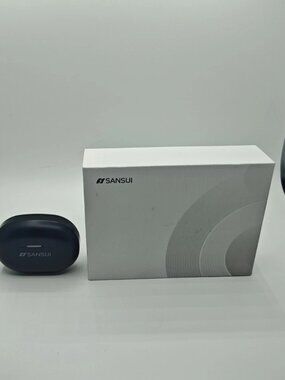 Sansui W97 Wireless Earbuds Bass Stereo Sound IPX7 Noise-Cancelling Audio Black